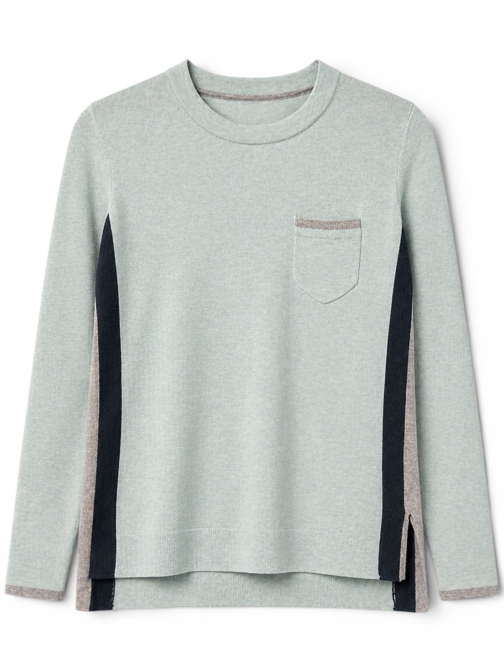 Smartwool Merino Wool Crewneck XS | Frosty Green Heather Lightweight‎ Pocket Top
